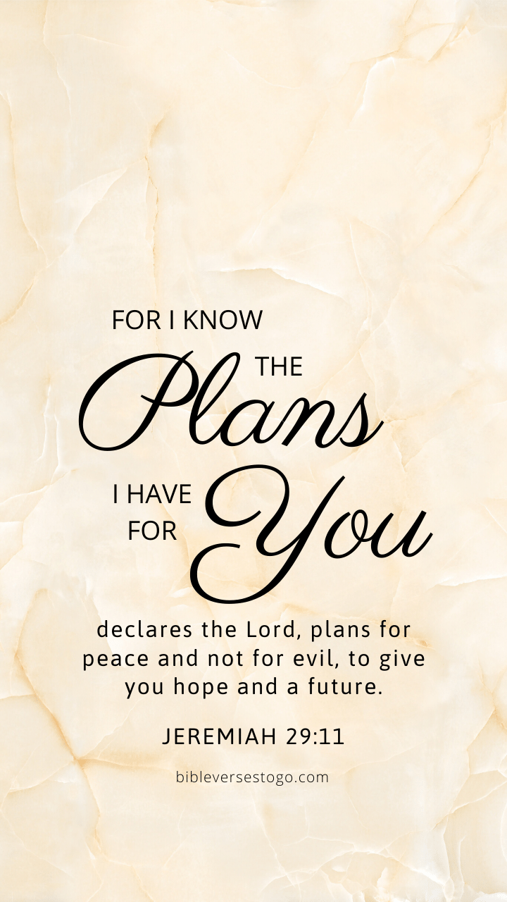 Christian Wallpaper – Off-White Marble Jeremiah 29:11