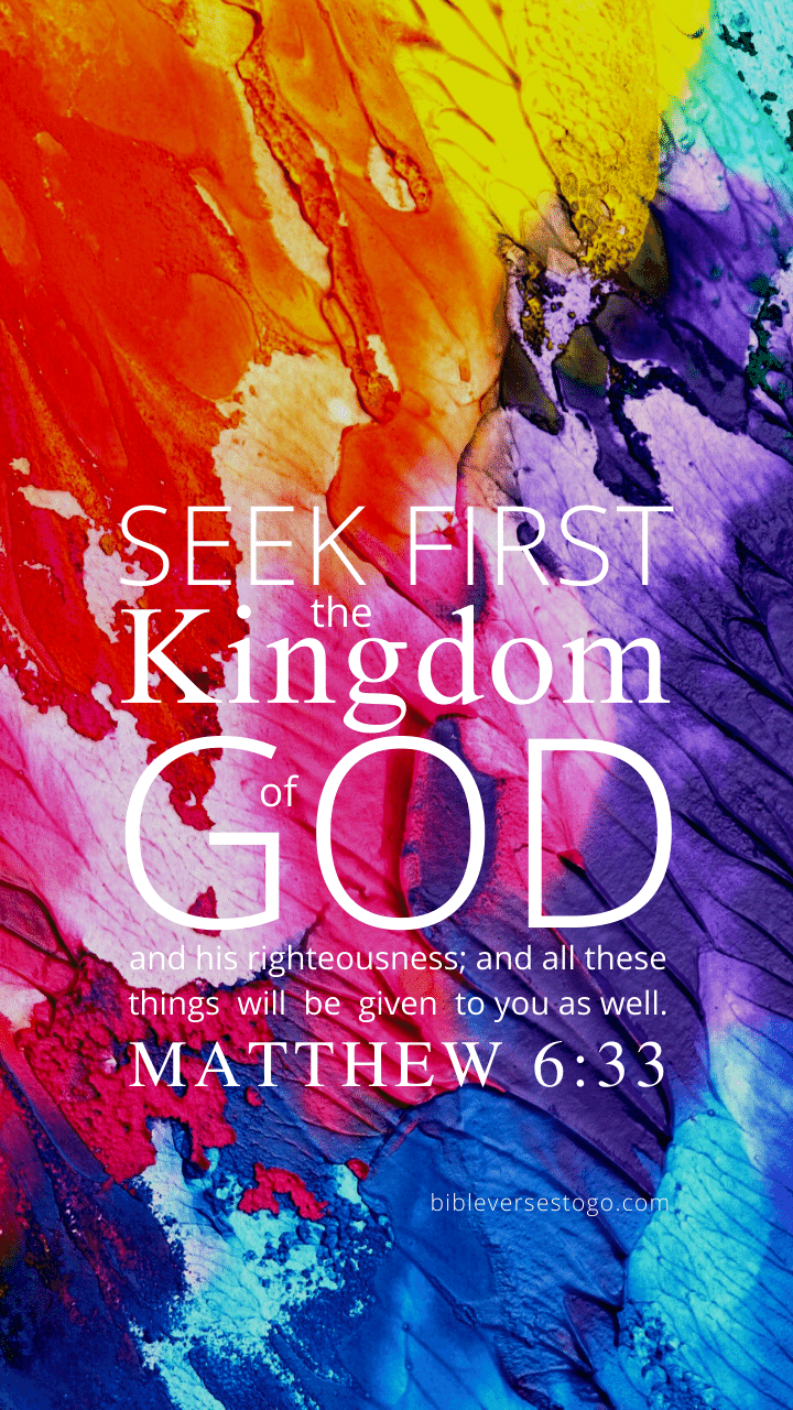 Christian Wallpaper – Paints Matthew 6:33