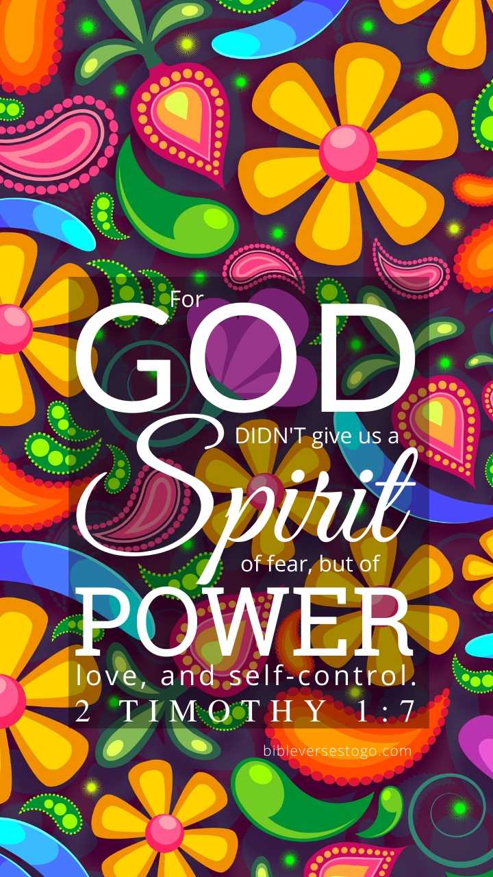 Christian Wallpaper – Paisley 2 Timothy 1:7