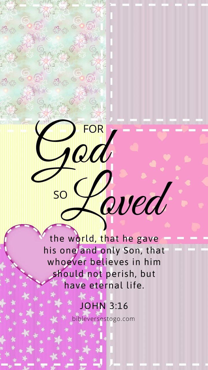 Christian Wallpaper – Patchwork John 3:16