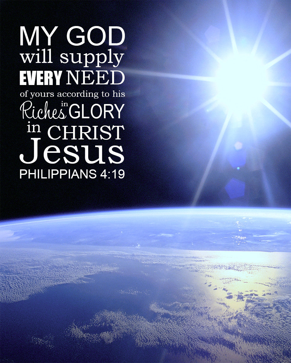 Philippians 4:19 - Supply Every Need - Bible Verses To Go