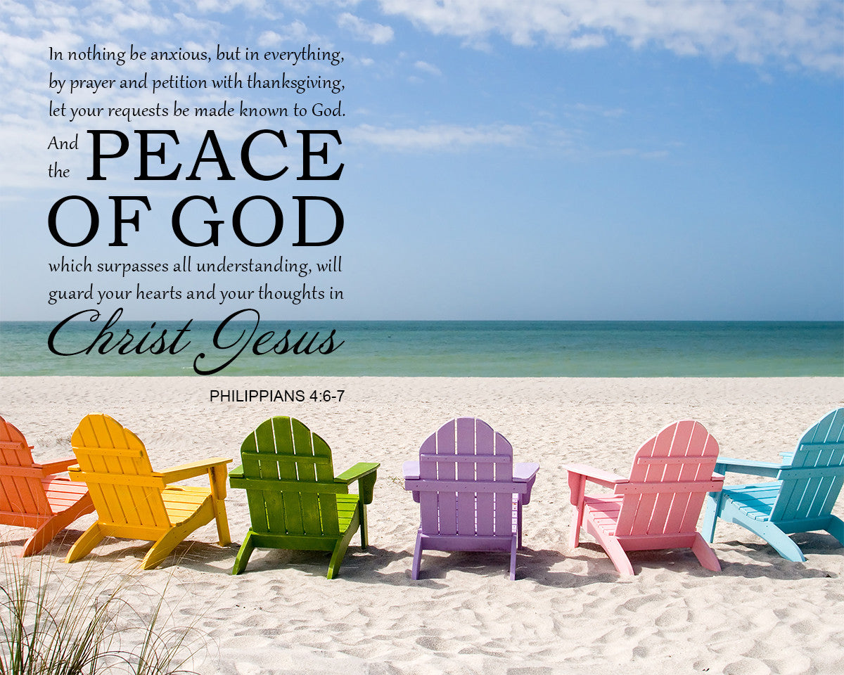 Philippians 4:6-7 - Peace of God - Bible Verses To Go