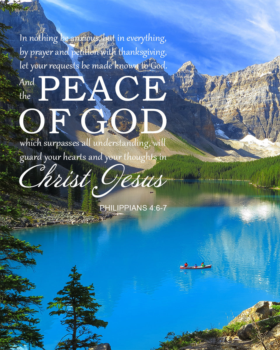 Philippians 4:6-7 - Peace of God - Bible Verses To Go