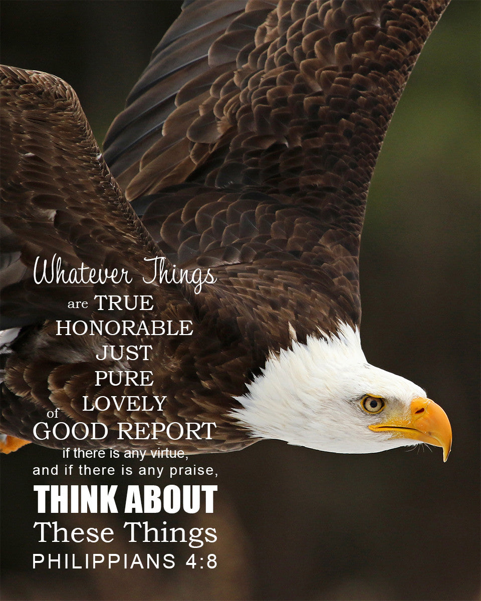 Philippians 4:8 - Think About These - Bible Verses To Go