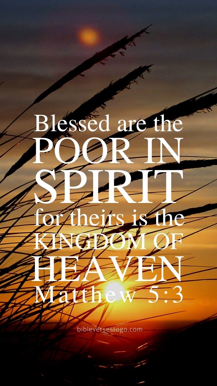 Christian Wallpaper - Poor in Spirit Matthew 5:3
