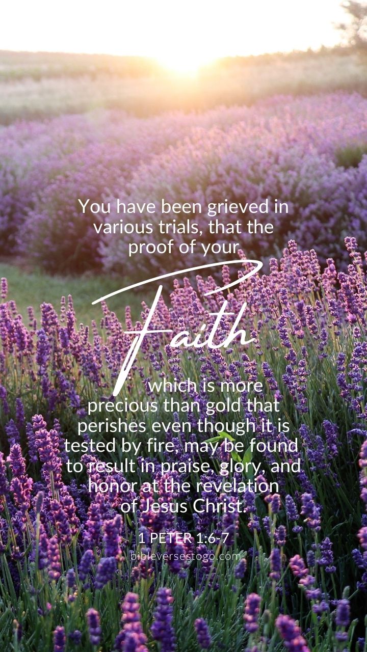 Christian Wallpaper - Proof of Faith 1 Peter 1:6-7