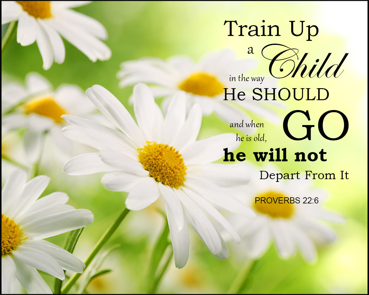 Proverbs 22:6 - Train Up a Child - Bible Verses To Go