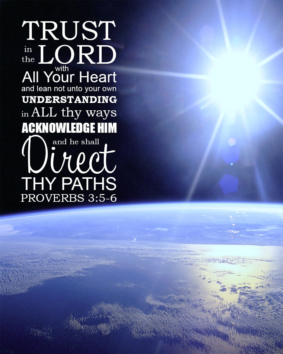 Proverbs 3:5-6 - Trust in the Lord - Bible Verses To Go