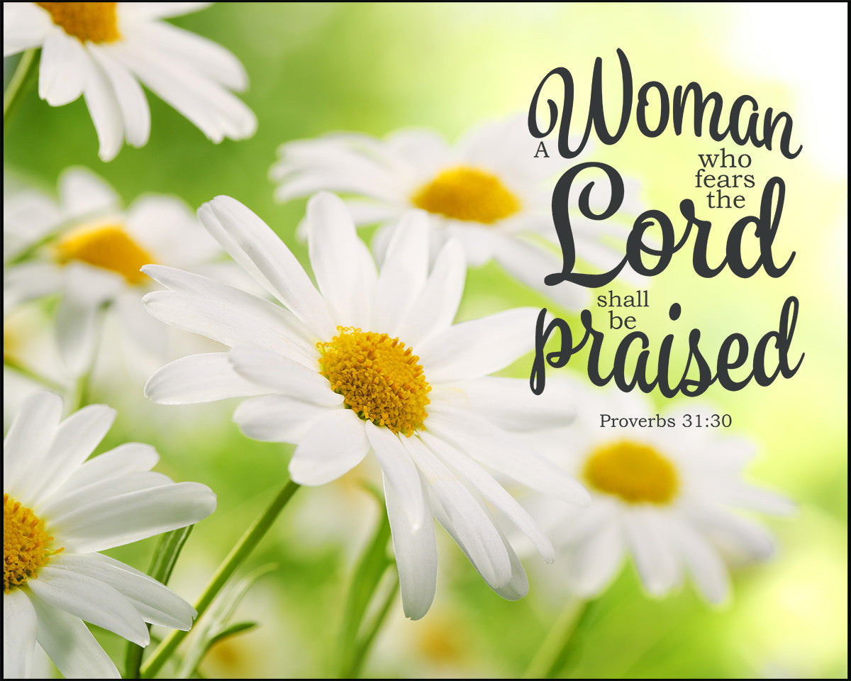 Proverbs 31:30 - She Shall be Praised - Bible Verses To Go