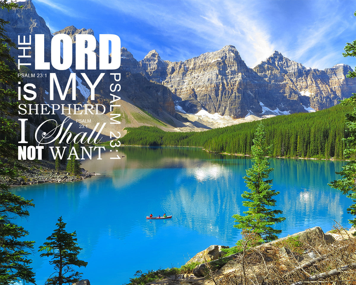 Psalm 23:1 - Lord My Shepherd - Bible Verses To Go
