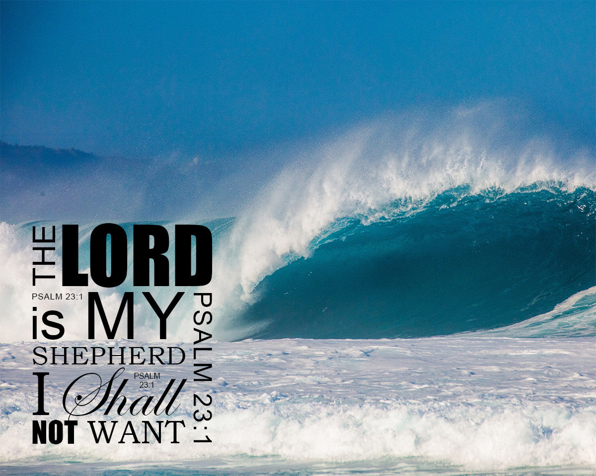 Psalm 23:1 - Lord My Shepherd - Bible Verses To Go