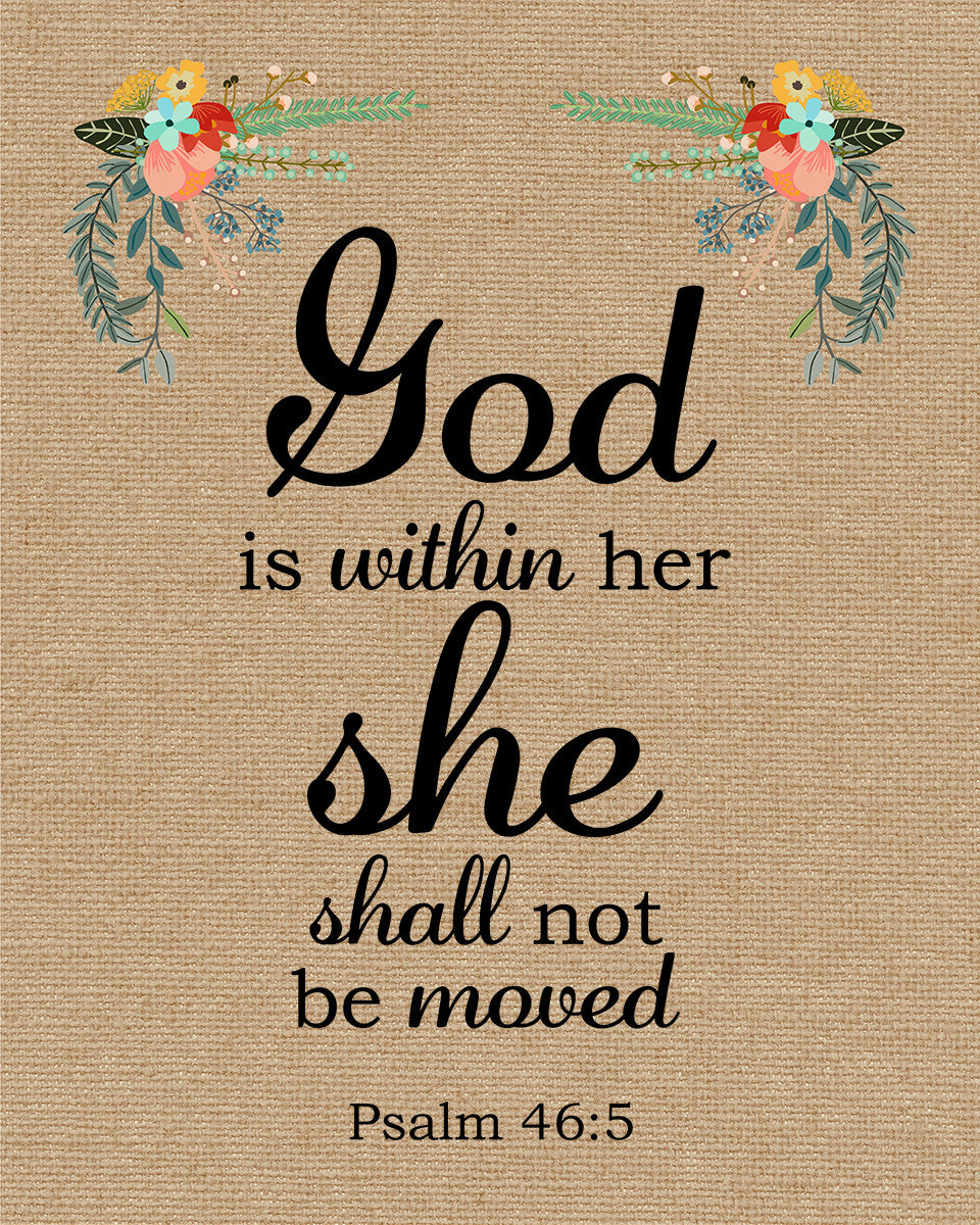Psalm 46:5 - God is Within Her - Bible Verses To Go