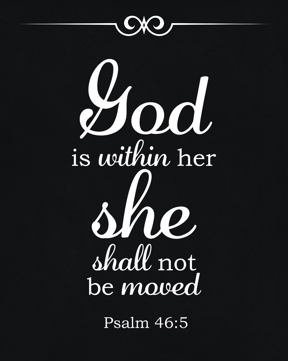 Psalm 46:5 - God is Within Her - Bible Verses To Go