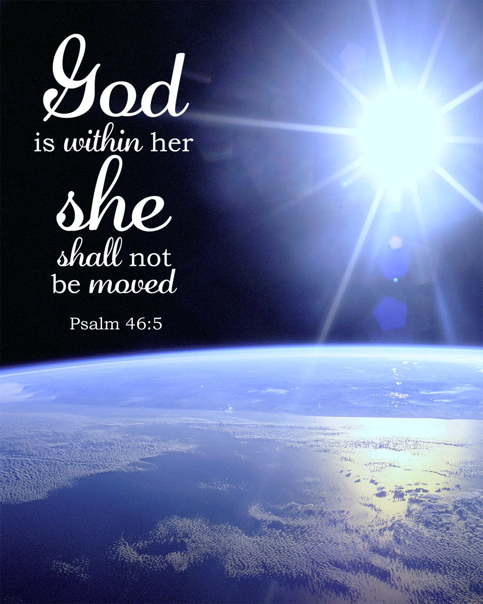 Psalm 46:5 - God is Within Her - Bible Verses To Go