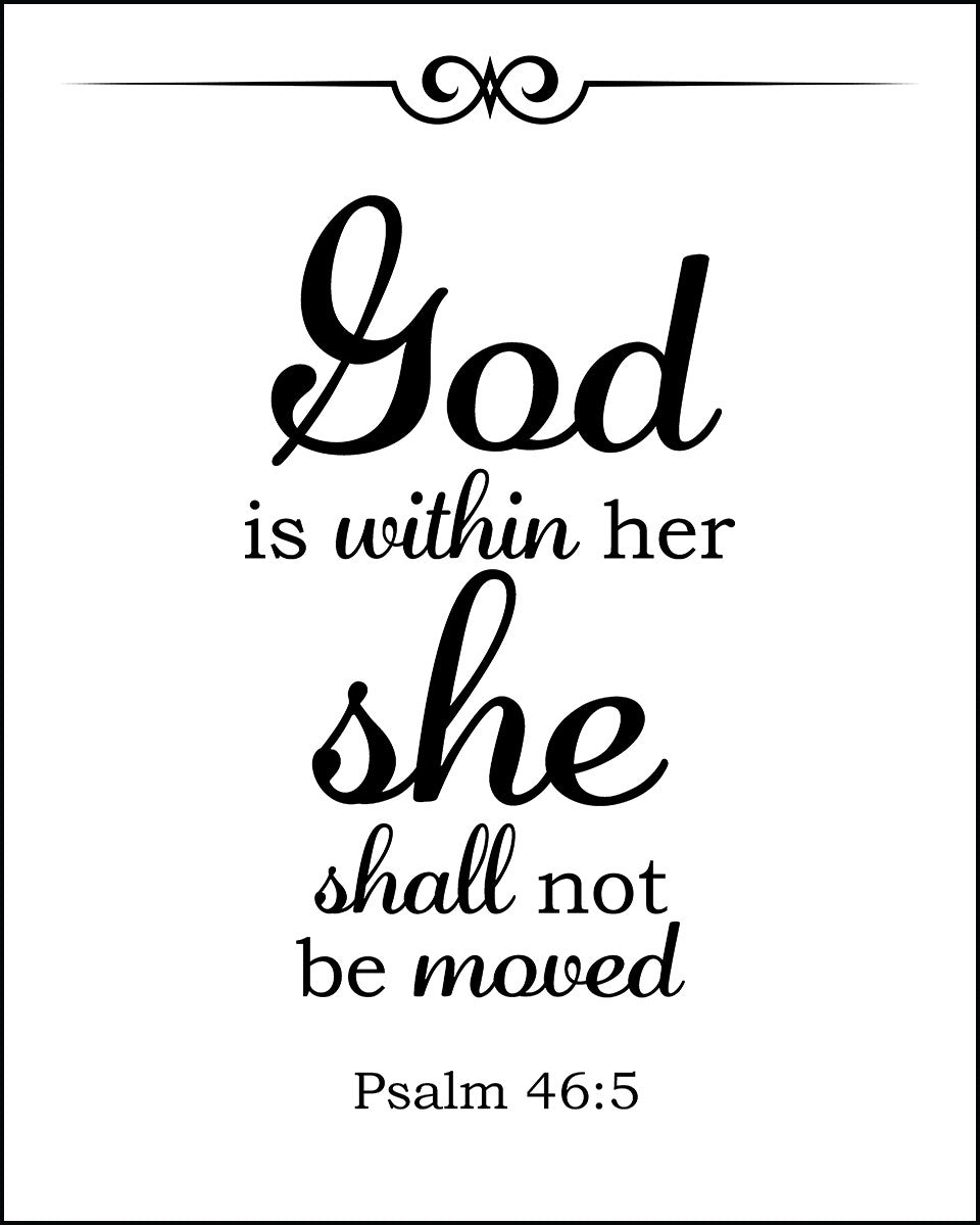 Psalm 46:5 - God is Within Her - Bible Verses To Go