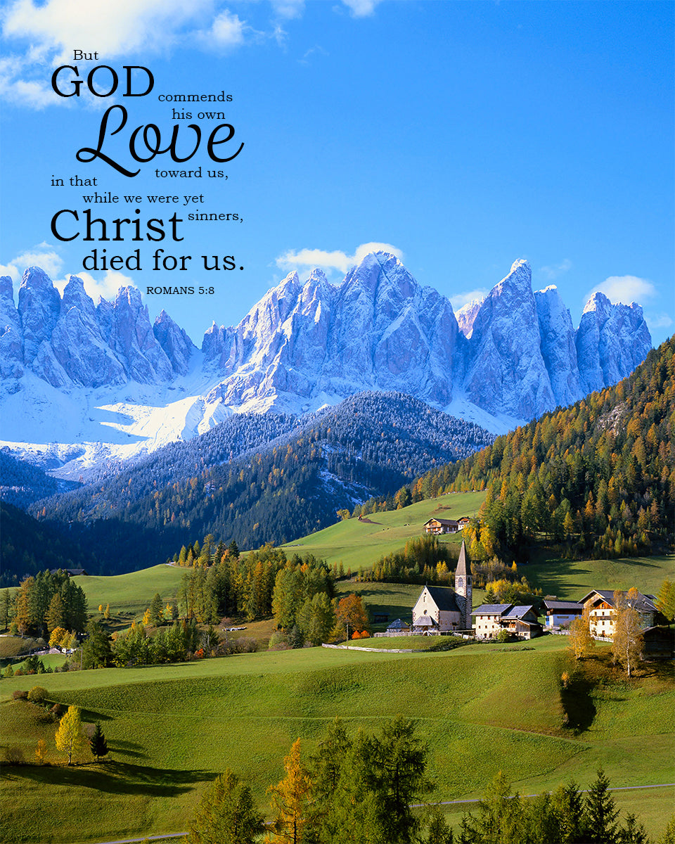 Romans 5:8 - Christ Died for Us - Bible Verses To Go