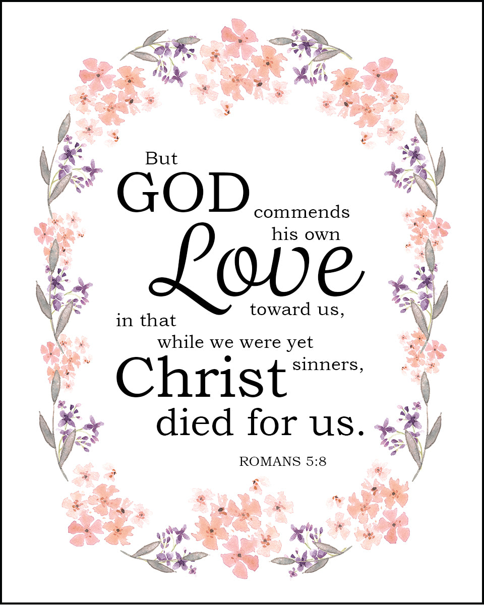 Romans 5:8 - Christ Died for Us - Bible Verses To Go