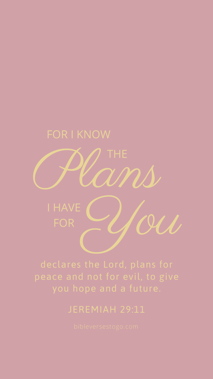 Christian Wallpaper – Rose Gold Jeremiah 29:11