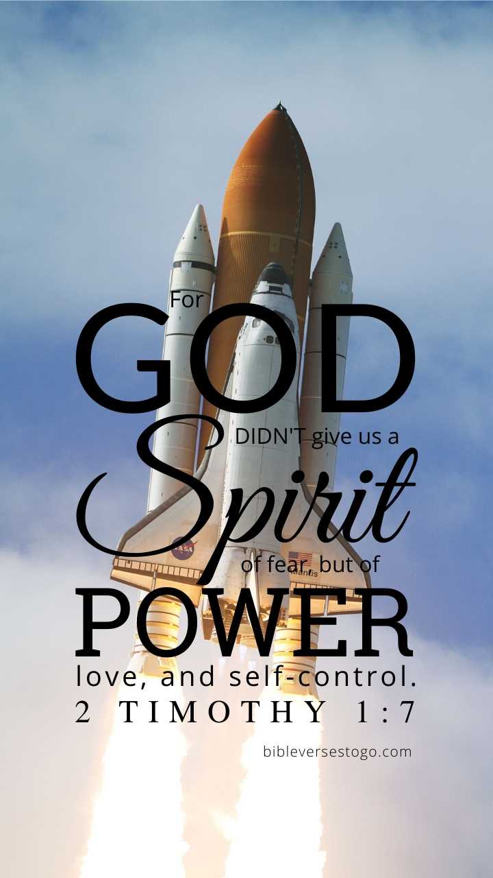 Christian Wallpaper – Shuttle 2 Timothy 1:7