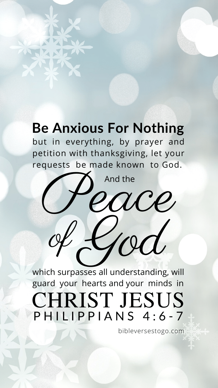 Christian Wallpaper – Snowlight Philippians 4:6-7