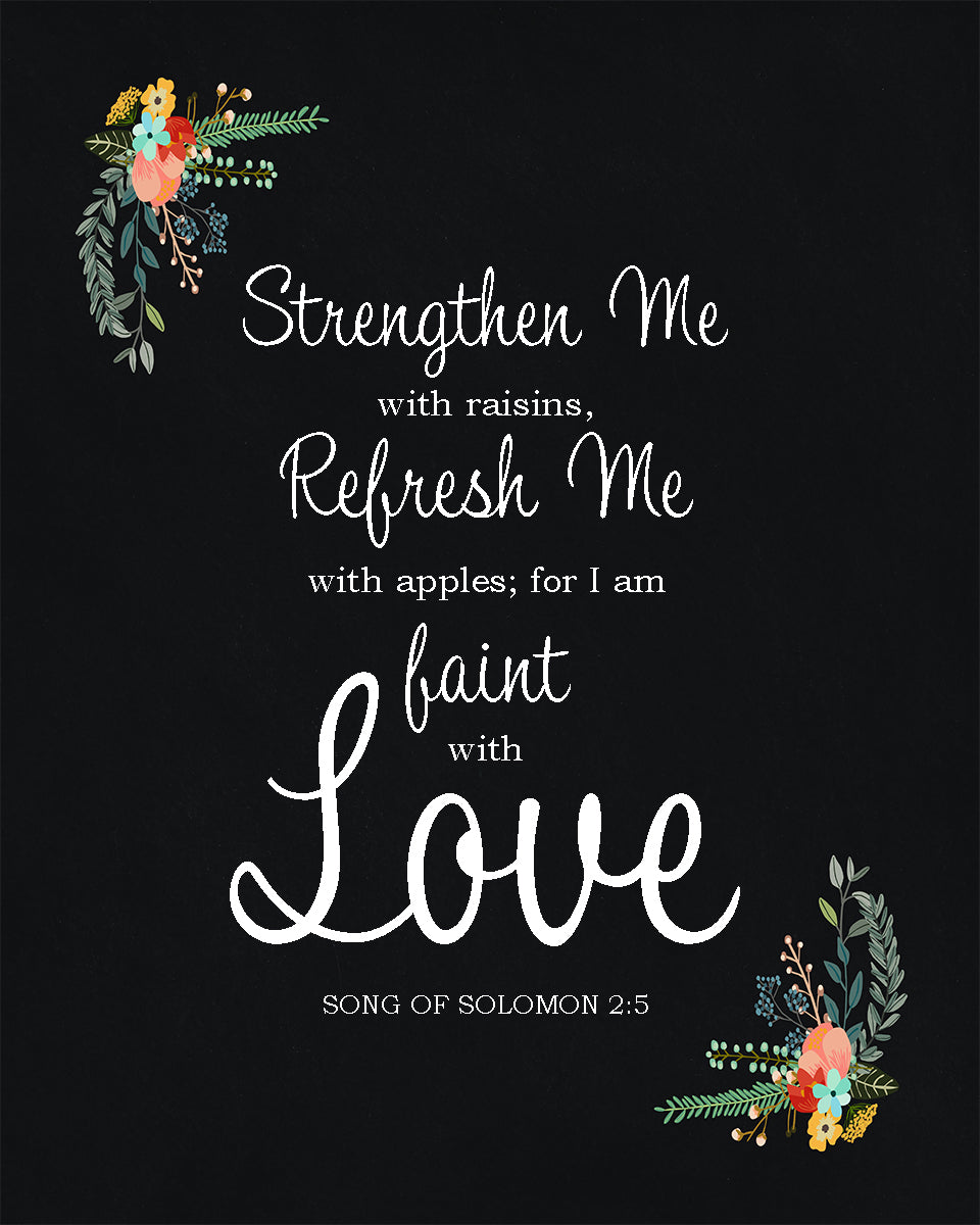 Song of Solomon 2:5 - I am Faint with Love - Bible Verses To Go