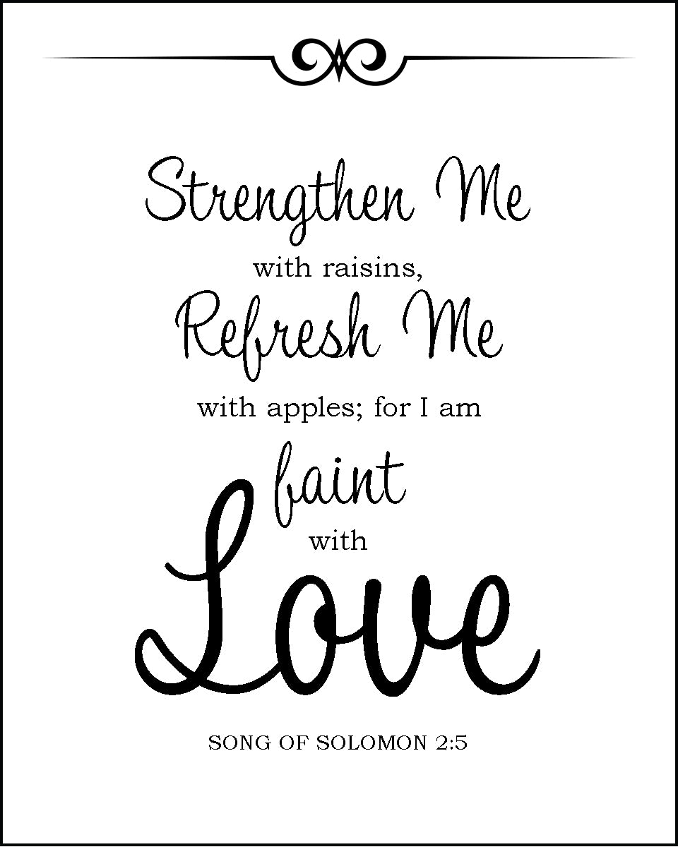 Song of Solomon 2:5 - I am Faint with Love - Bible Verses To Go