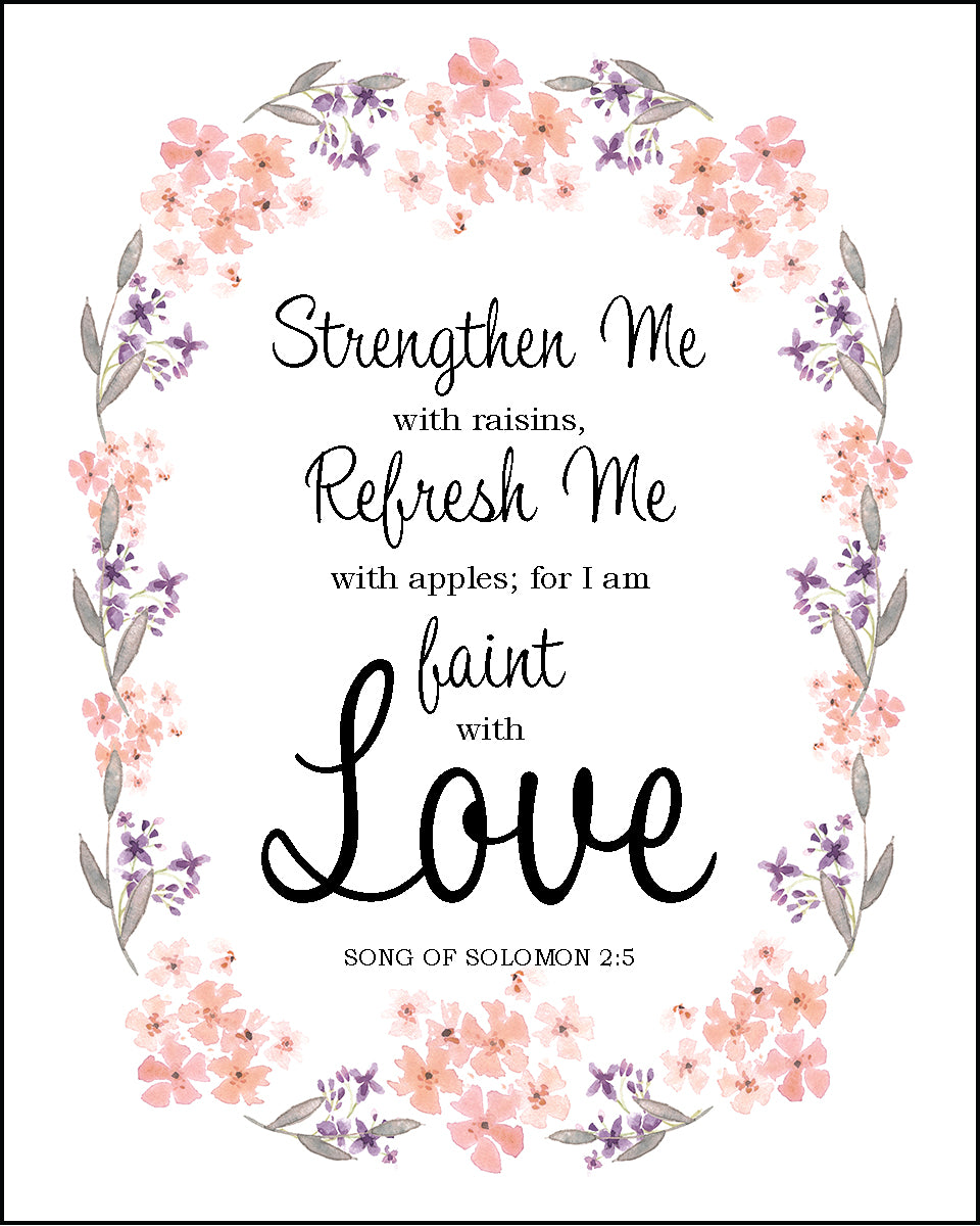 Song of Solomon 2:5 - I am Faint with Love - Bible Verses To Go