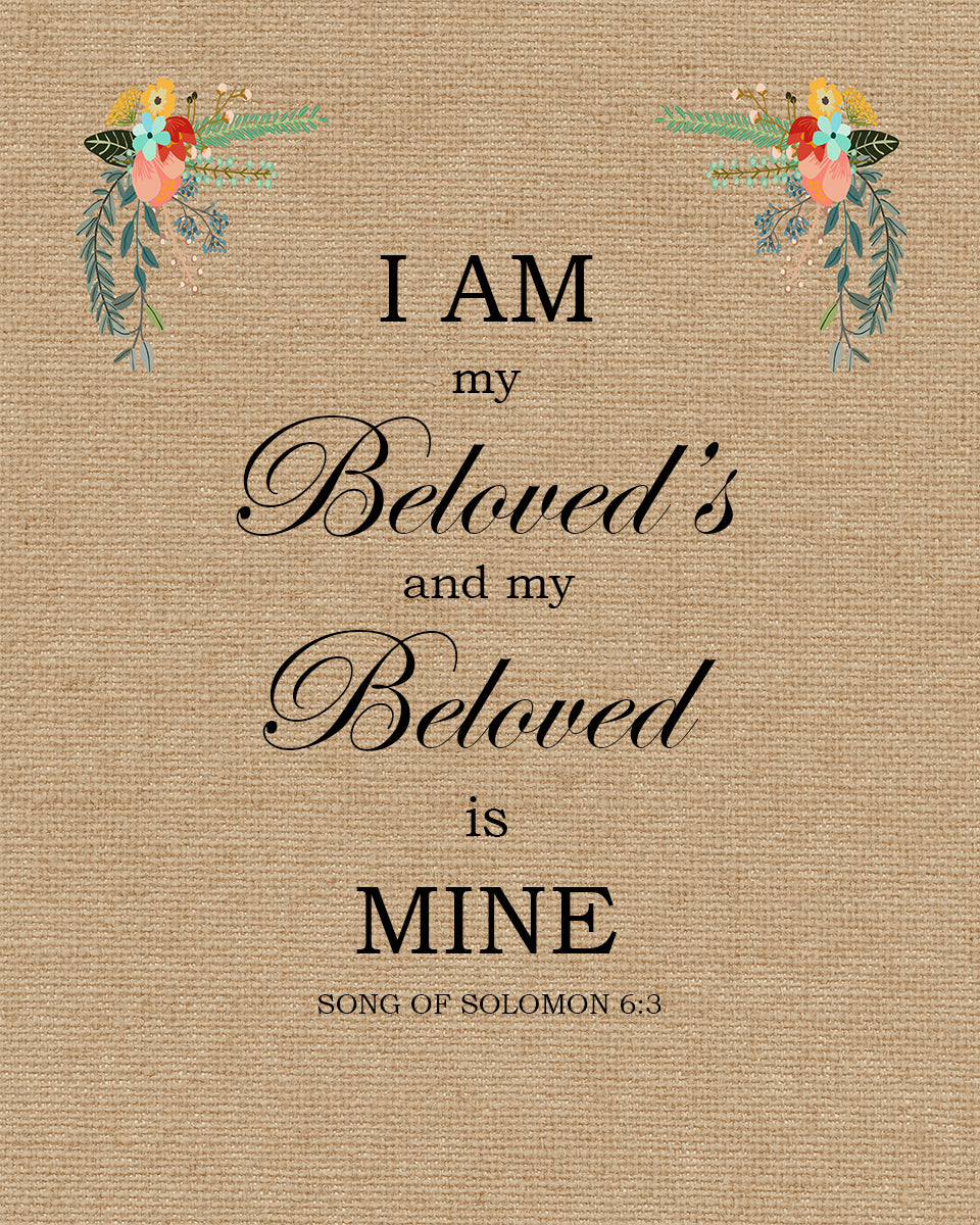 Song of Solomon 6:3 - I am My Beloved&#39;s - Bible Verses To Go
