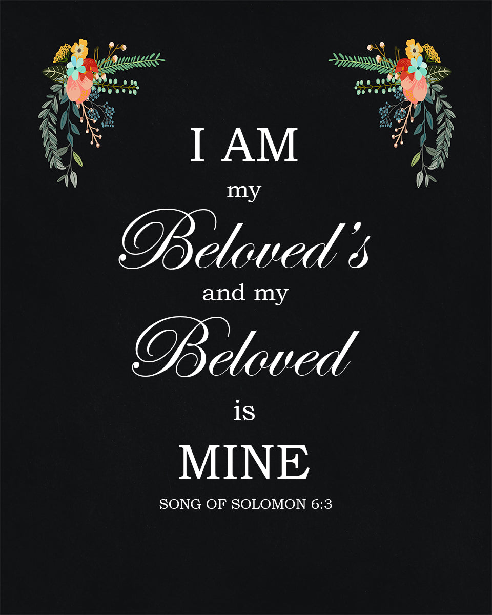 Song of Solomon 6:3 - I am My Beloved&#39;s - Bible Verses To Go