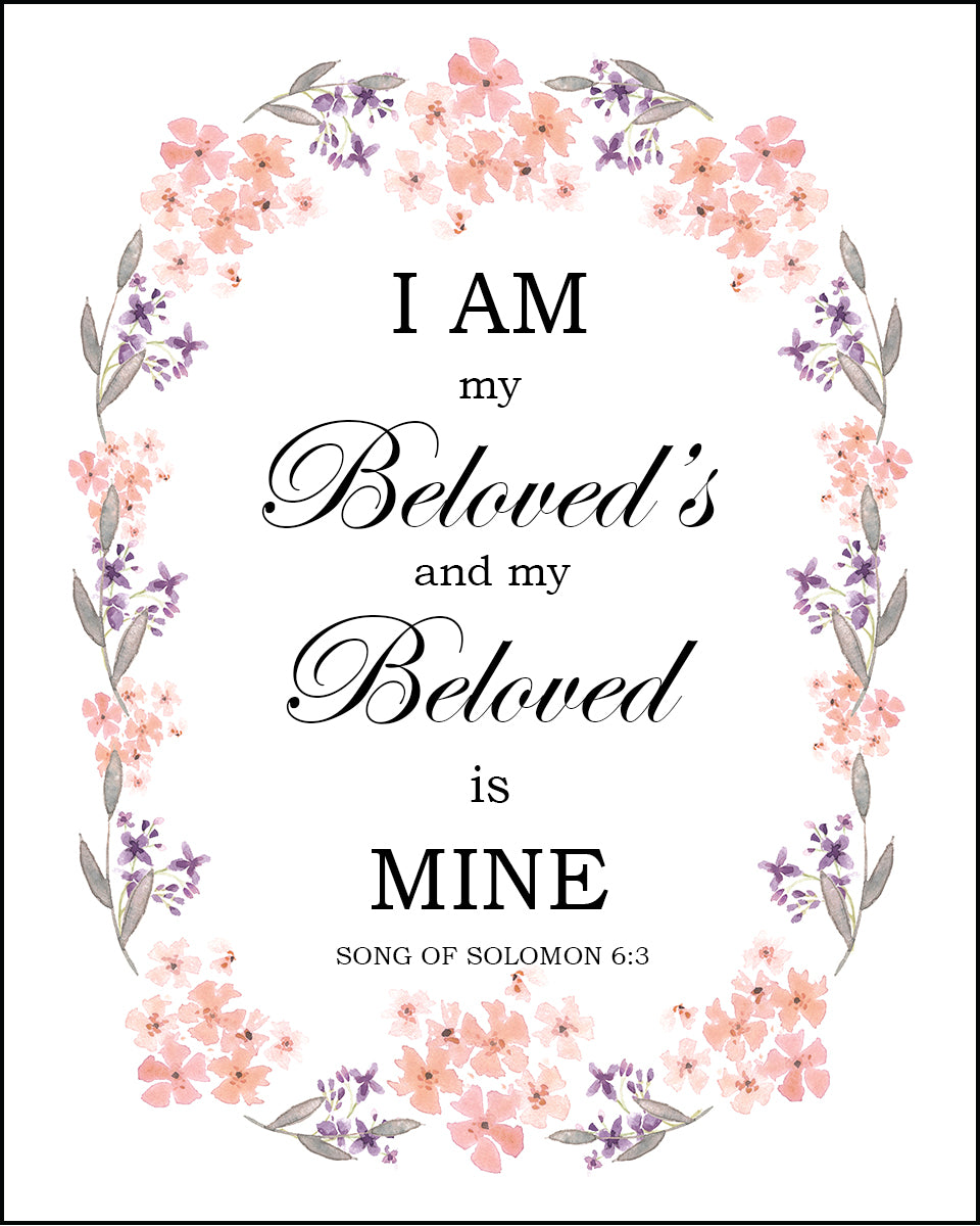 Song of Solomon 6:3 - I am My Beloved&#39;s - Bible Verses To Go