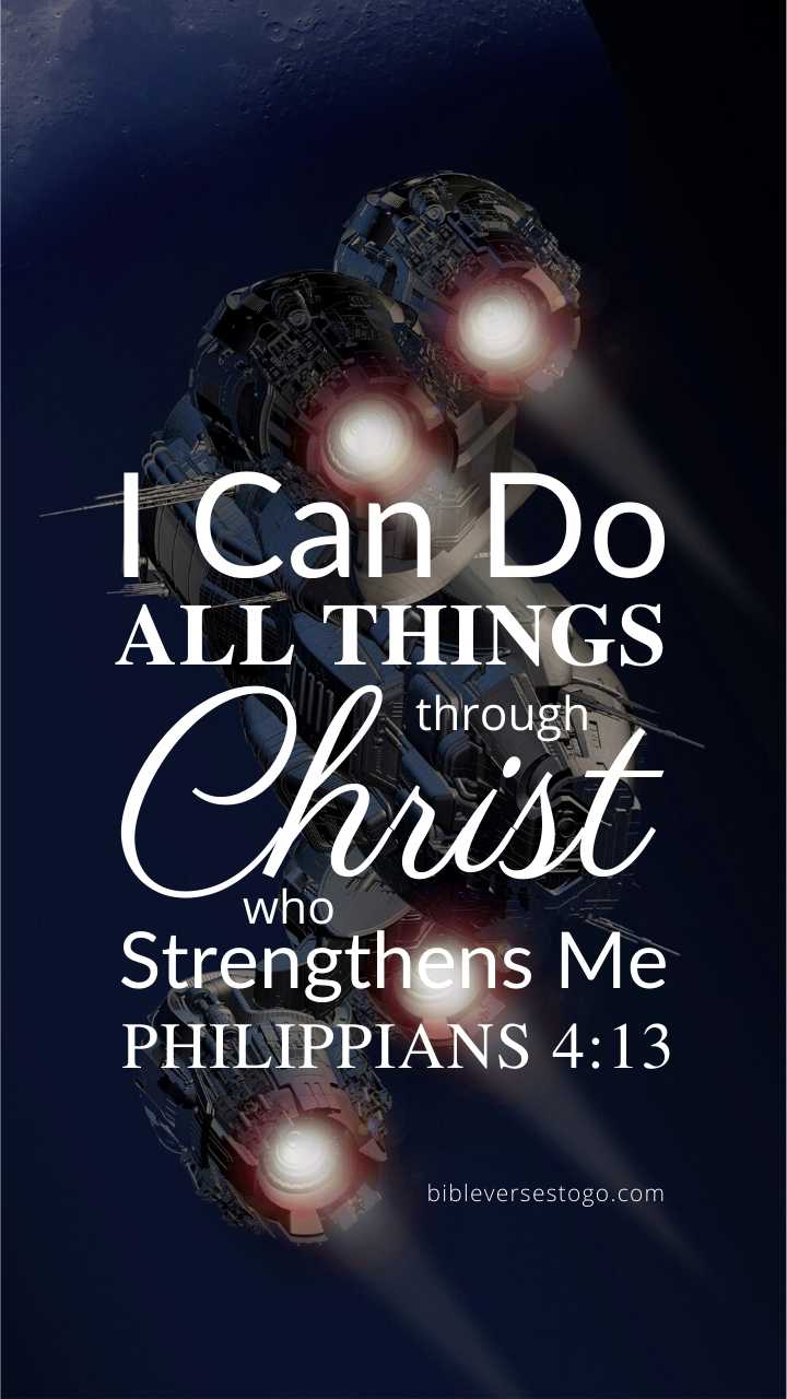 Christian Wallpaper - Spacecraft Philippians 4:13