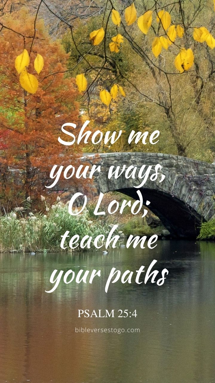 Christian Wallpaper - Stone Pathway Psalm 25:4