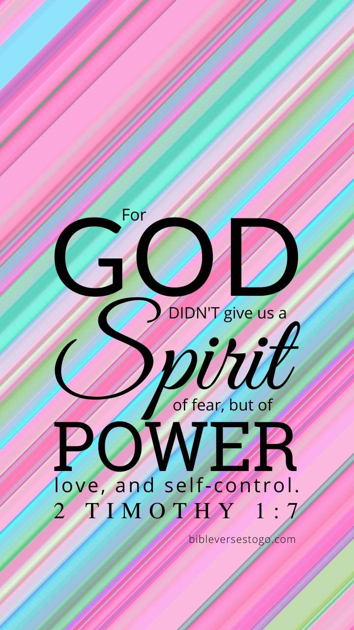 Christian Wallpaper – Stripes 2 Timothy 1:7