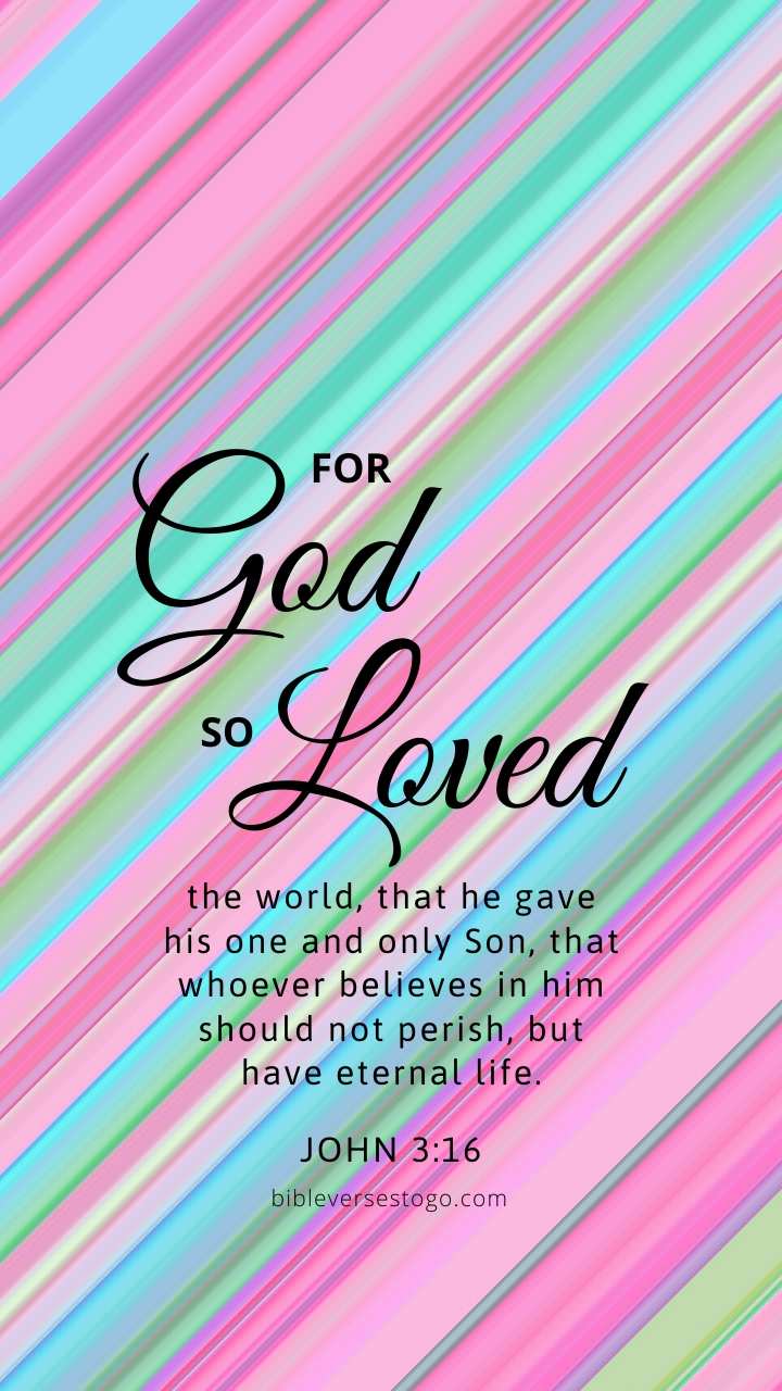 Christian Wallpaper – Stripes John 3:16