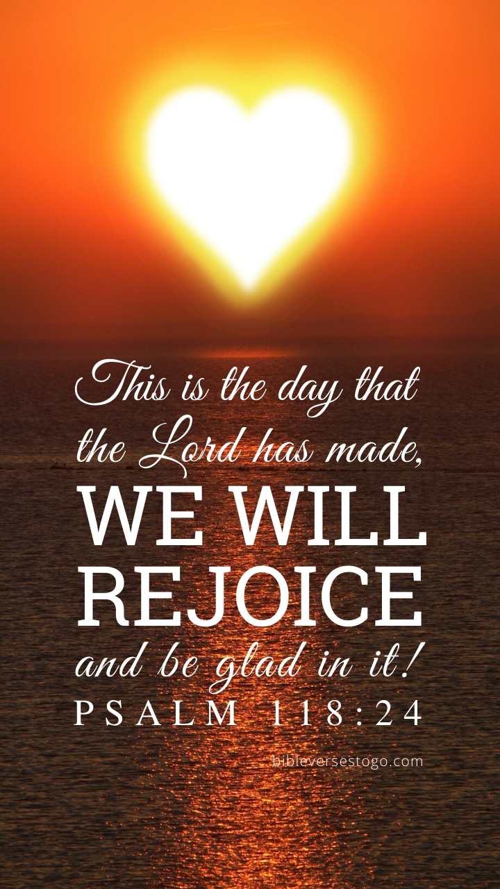 Christian Wallpaper – Sun Heart Psalm 118:24