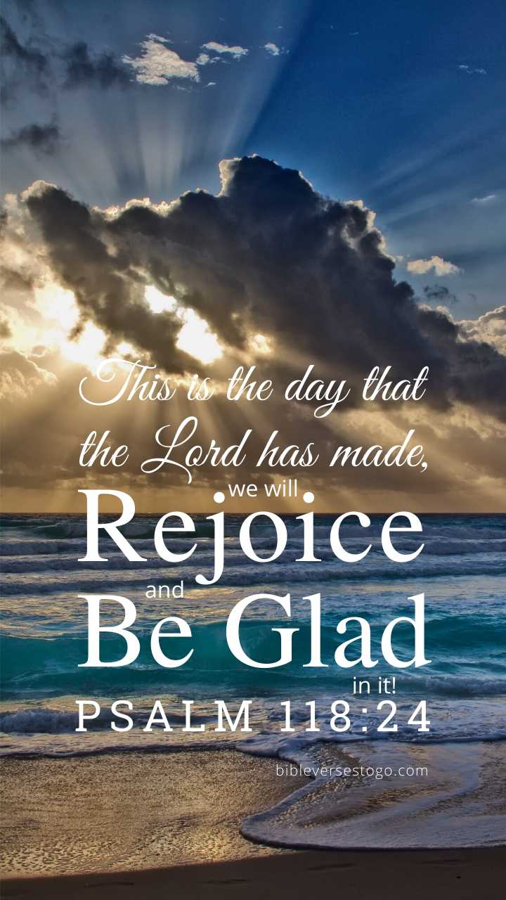 Christian Wallpaper - Sunray Beach Psalm 118:24