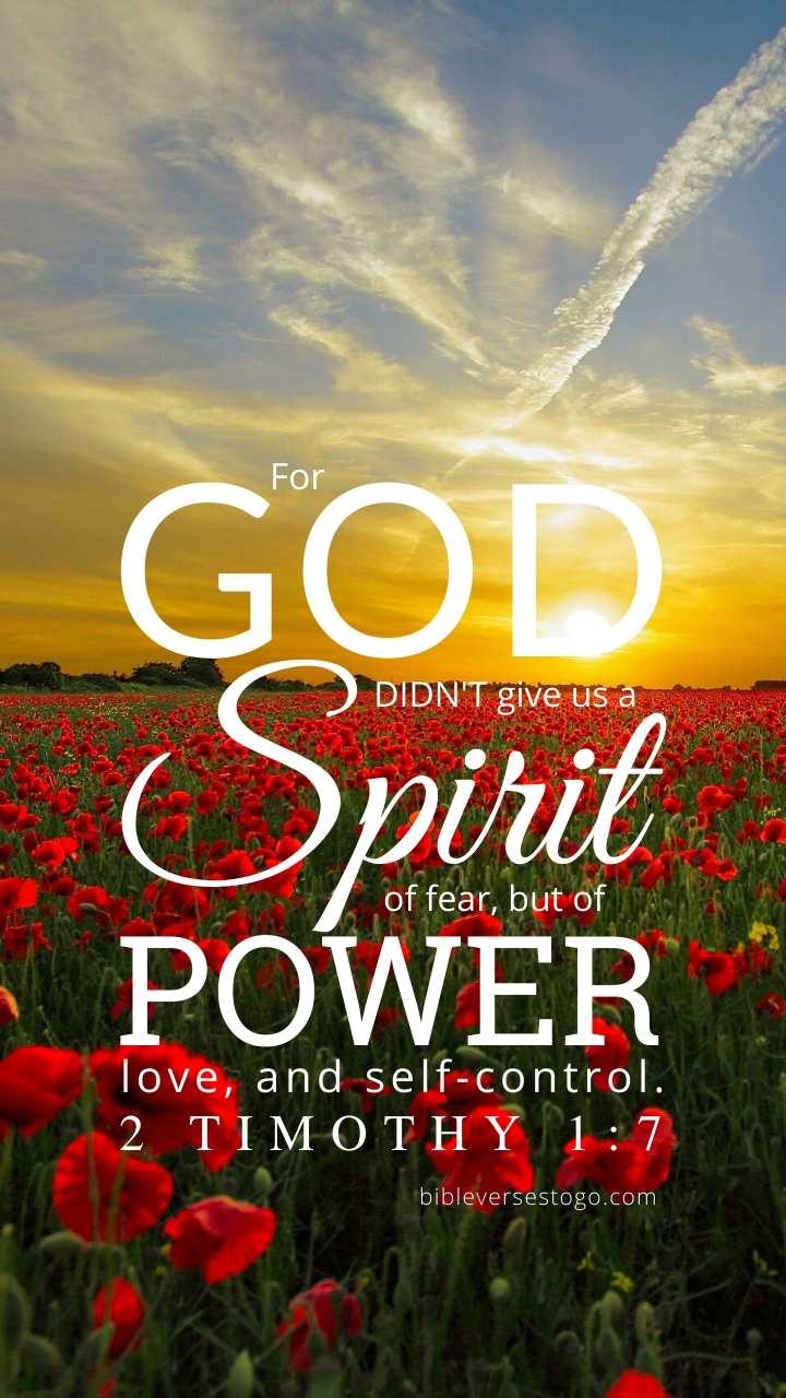 Christian Wallpaper – Sunset 2 Timothy 1:7