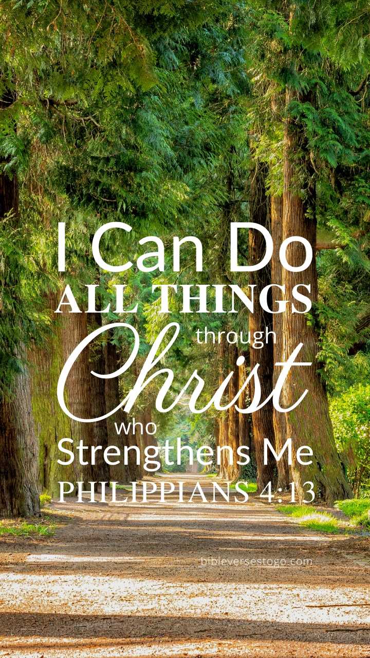 Christian Wallpaper – Treeline Philippians 4:13