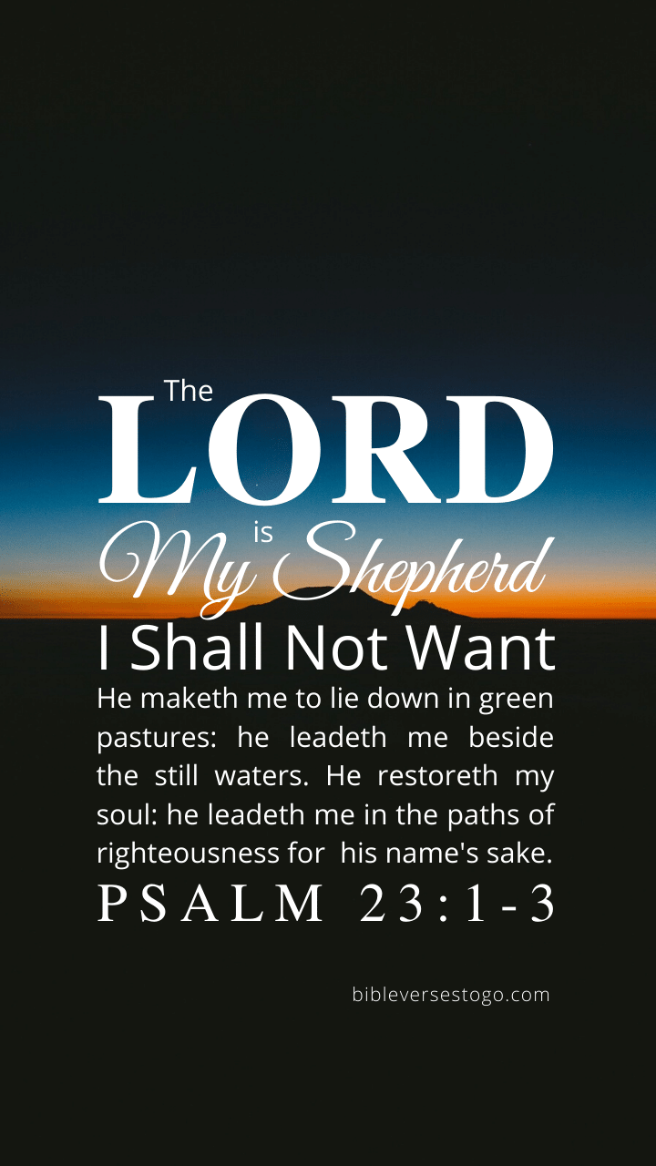 Christian Wallpaper – Twilight Psalm 23:1-3