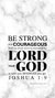 Christian Wallpaper – White Marble Joshua 1:9