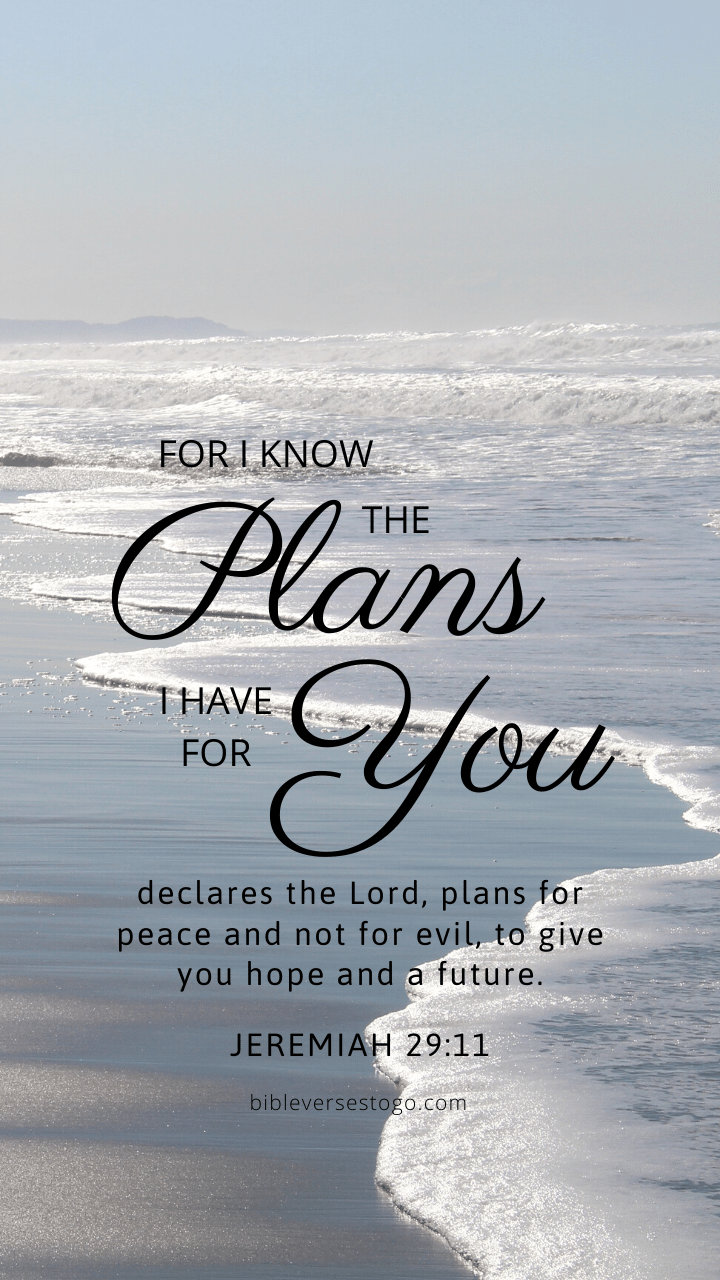 Christian Wallpaper – White Ocean Jeremiah 29:11