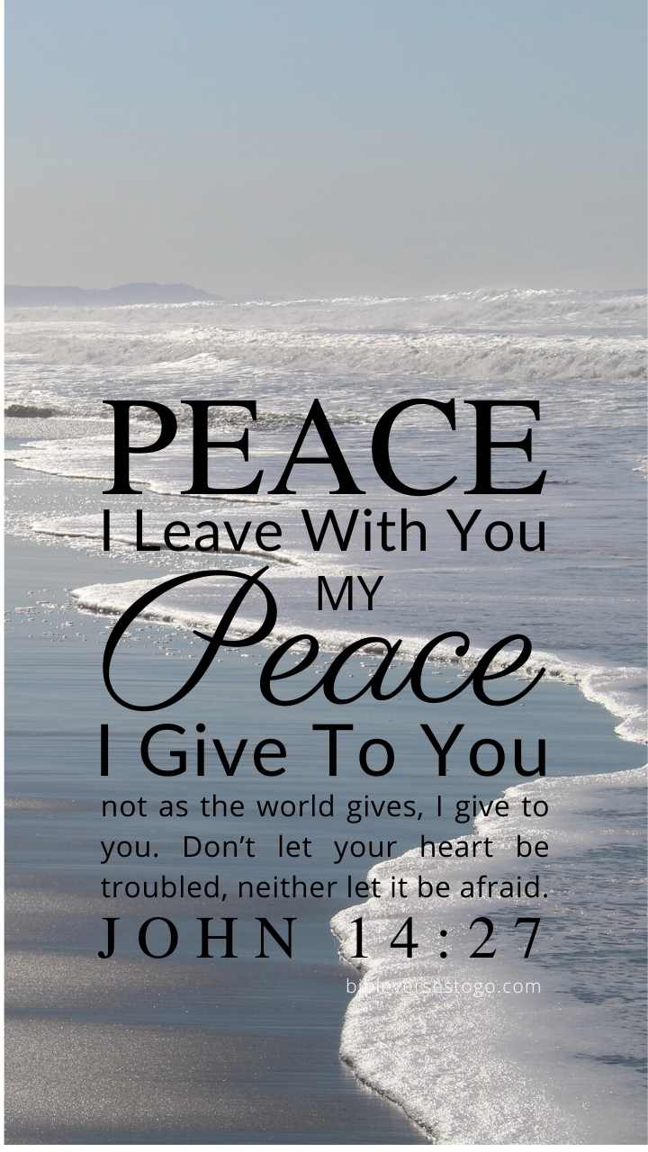 Christian Wallpaper – White Ocean John 14:27