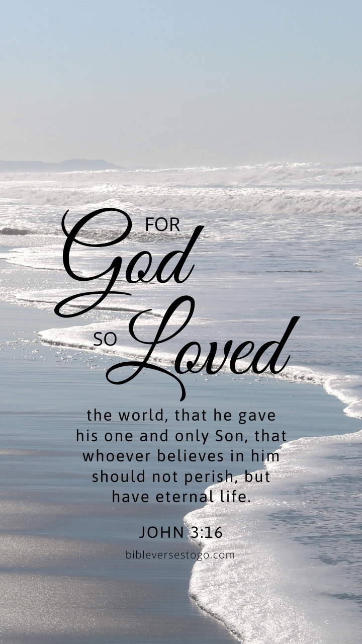 Christian Wallpaper – White Ocean John 3:16