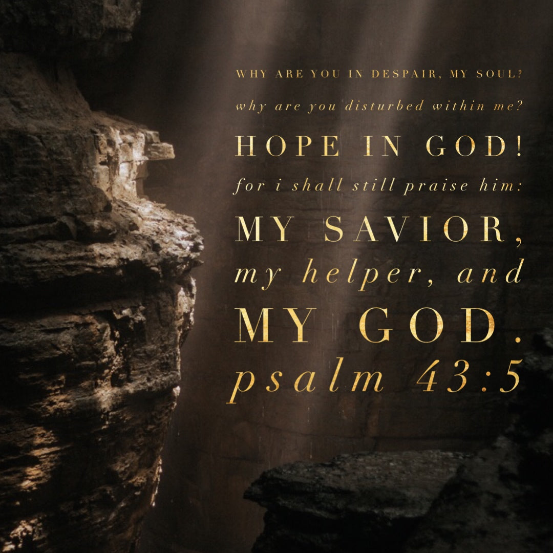 Psalm 43:5 - Hope in God My Helper - Bible Verses To Go