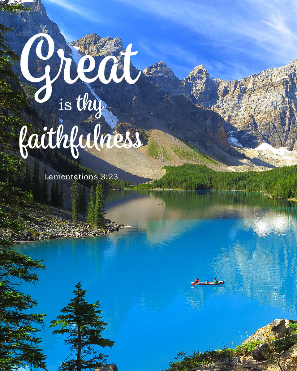 Lamentations 3:23 – Thy Faithfulness - Bible Verses To Go