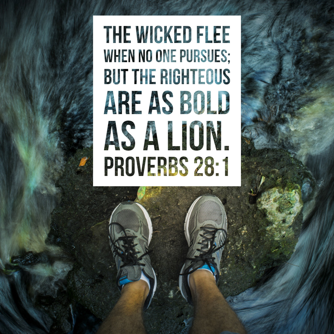 Proverbs 28:1 - Bold as a Lion - Bible Verses To Go