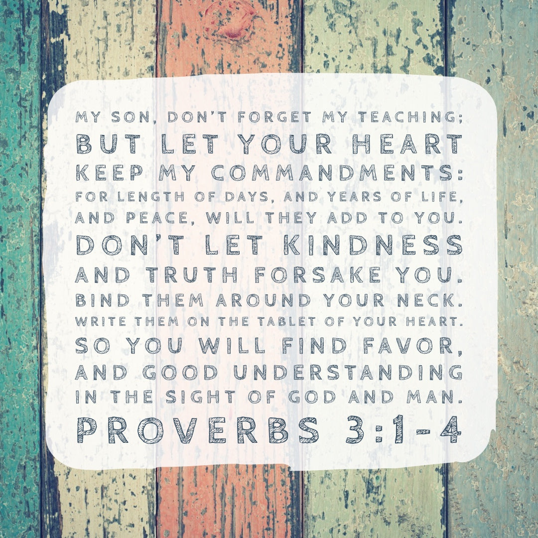 Proverbs 3:1-4 - Find Favor with God