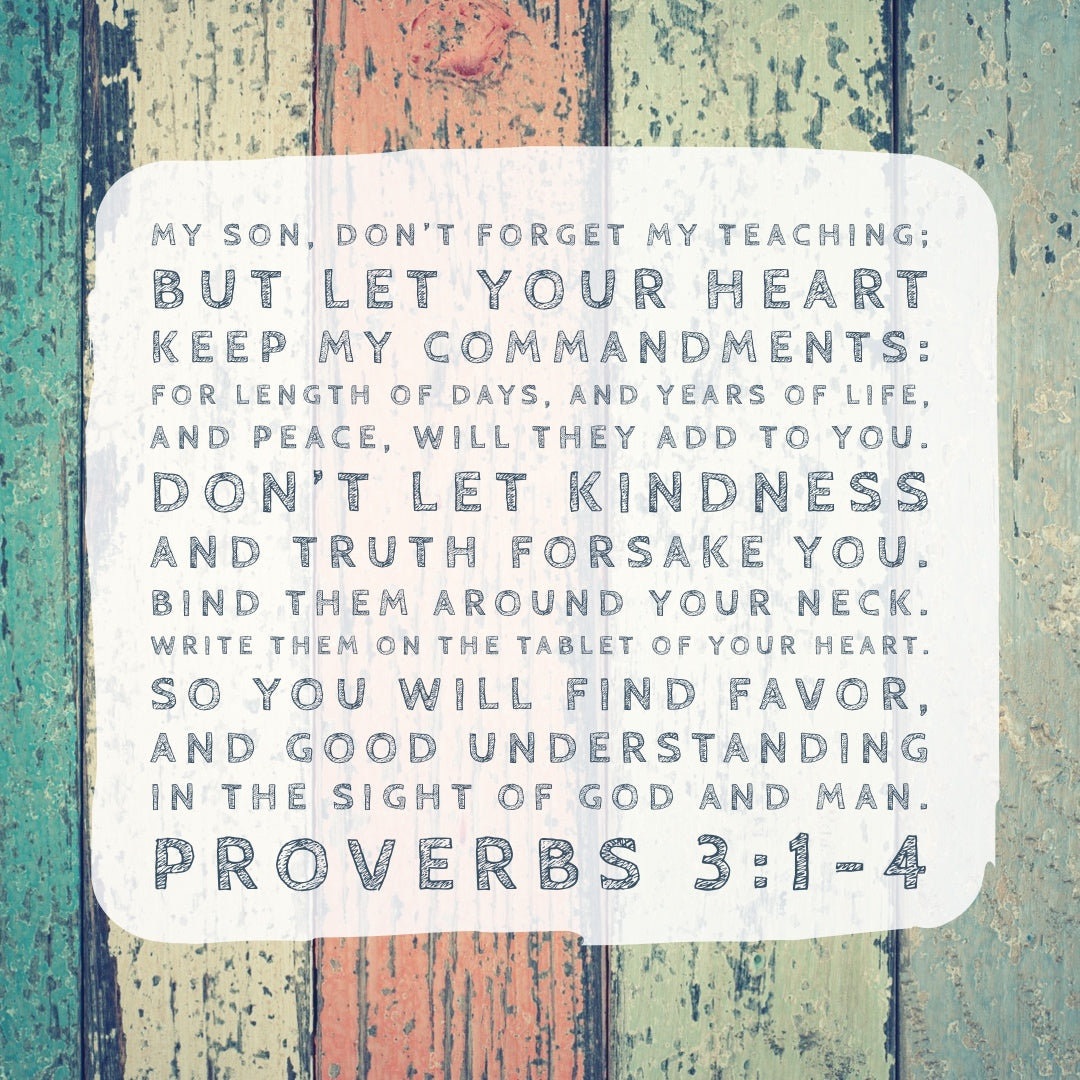 Proverbs 3:1-4 - Find Favor with God
