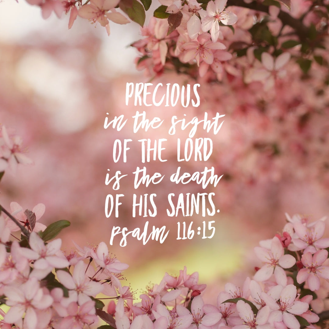 Psalm 116:15 - Precious - Bible Verses To Go