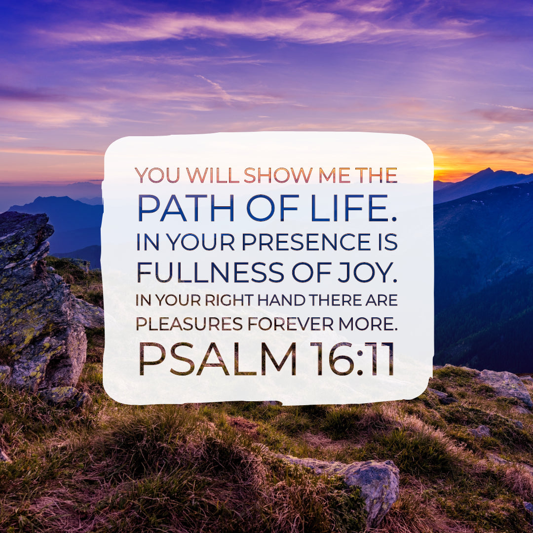 Psalm 16:11 - In Your Presence Is Fullness of Joy - Bible Verses To Go